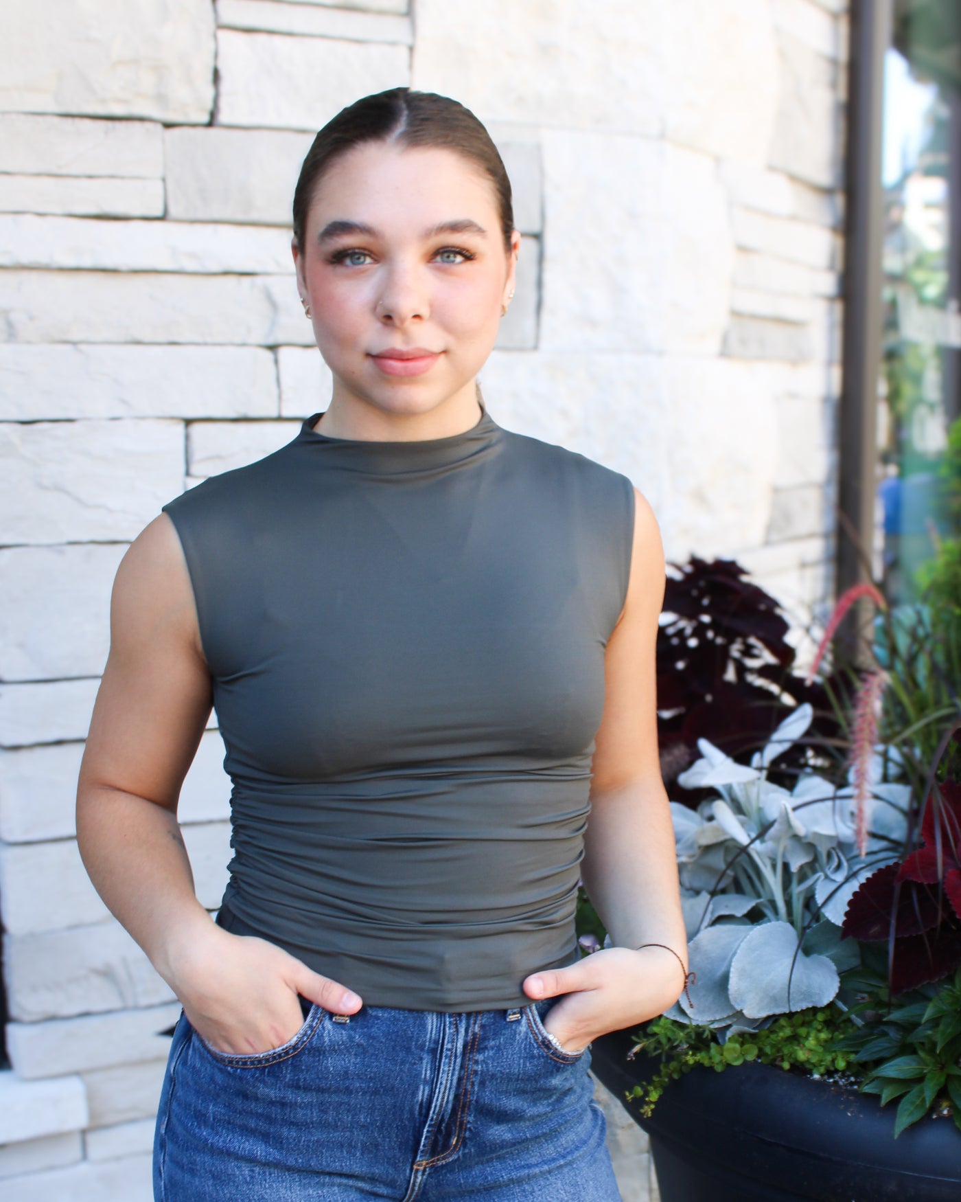Yve Mock Neck Top