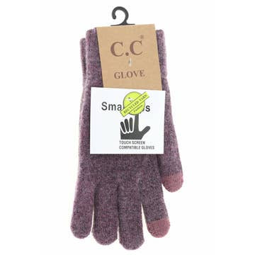 Ribbed Soft Yarn Smart Tip Gloves