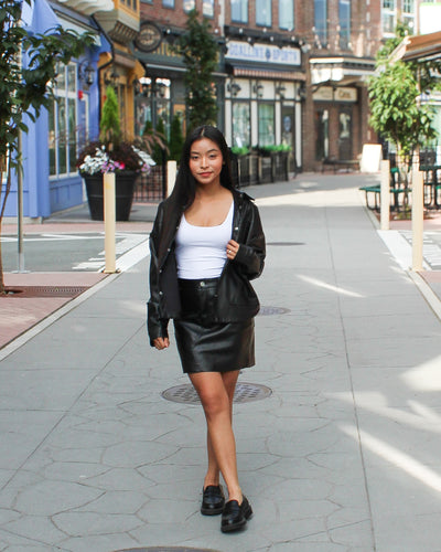 Kate Faux Leather Mini Skirt