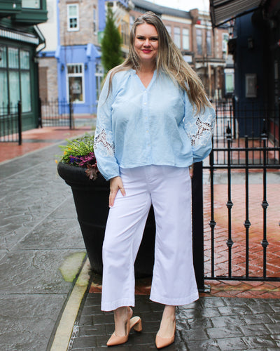 Raglan Chambray Blouse