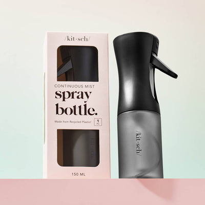 Continuous Spray Bottle - Black Recycled Plastic