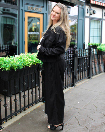 Button Up Jacket with Chest Pockets