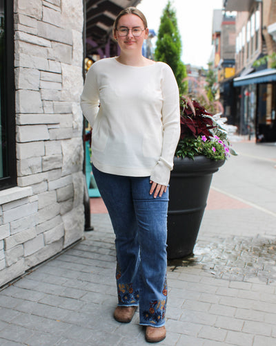 Sweater with Back Lacing Detail