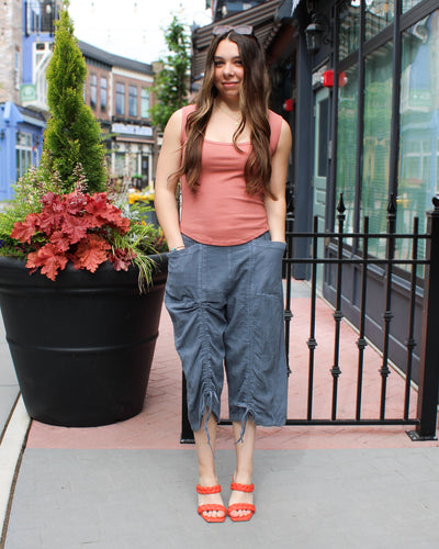 Gianna Ruched Gaucho Pants