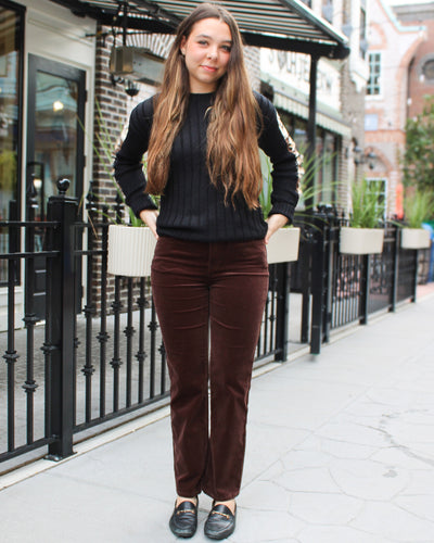 Corduroy Straight Leg Pant