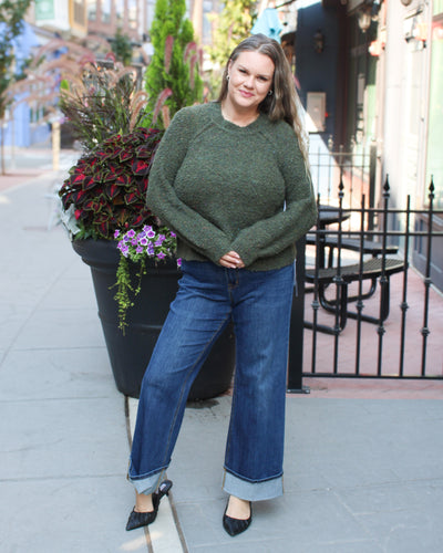Brooke Palazzo Jeans with Cuff