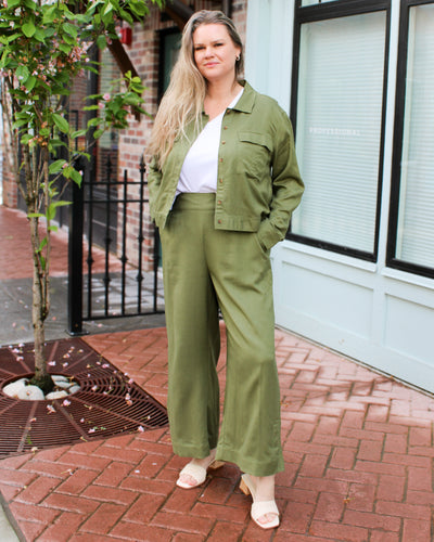 Button Up Jacket with Chest Pockets
