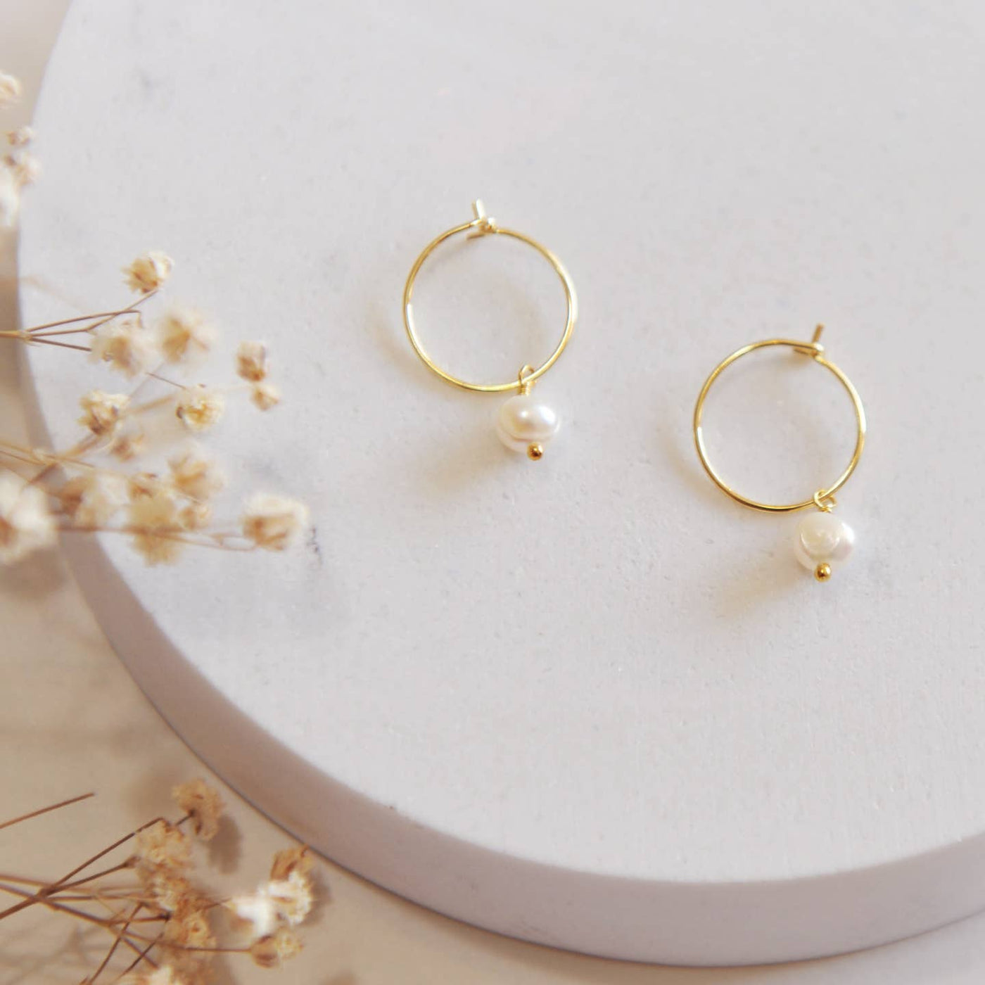 Saylor Fresh Water Pearl Hoops