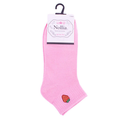 Ladies Ribbed Low Cut Cute Socks