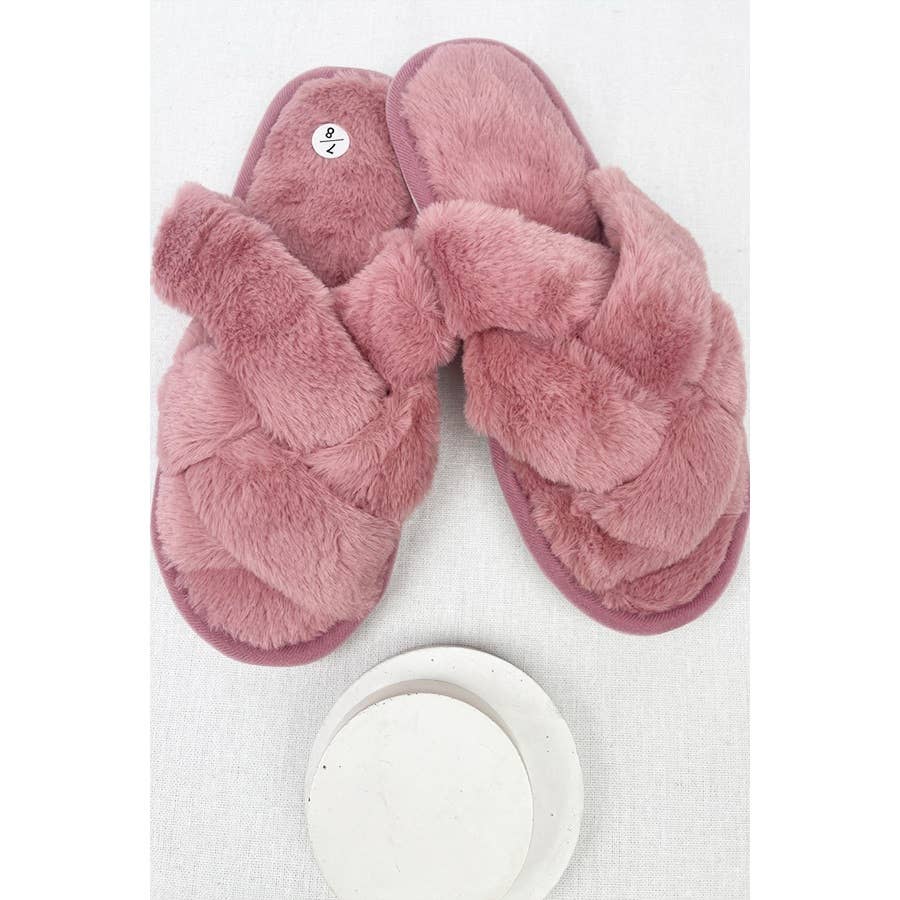 Two Tone Open Toe Slippers