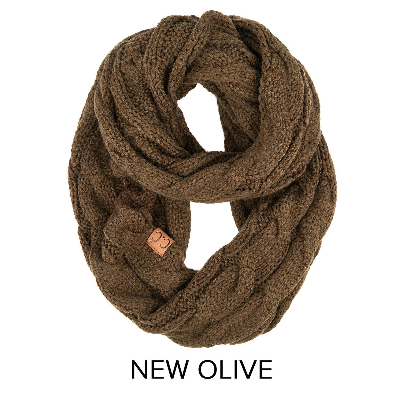 Cable Knit Infinity Scarf