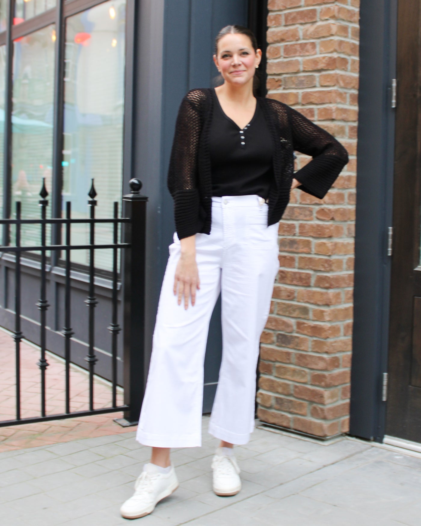 Cropped Patch Pocket Pant