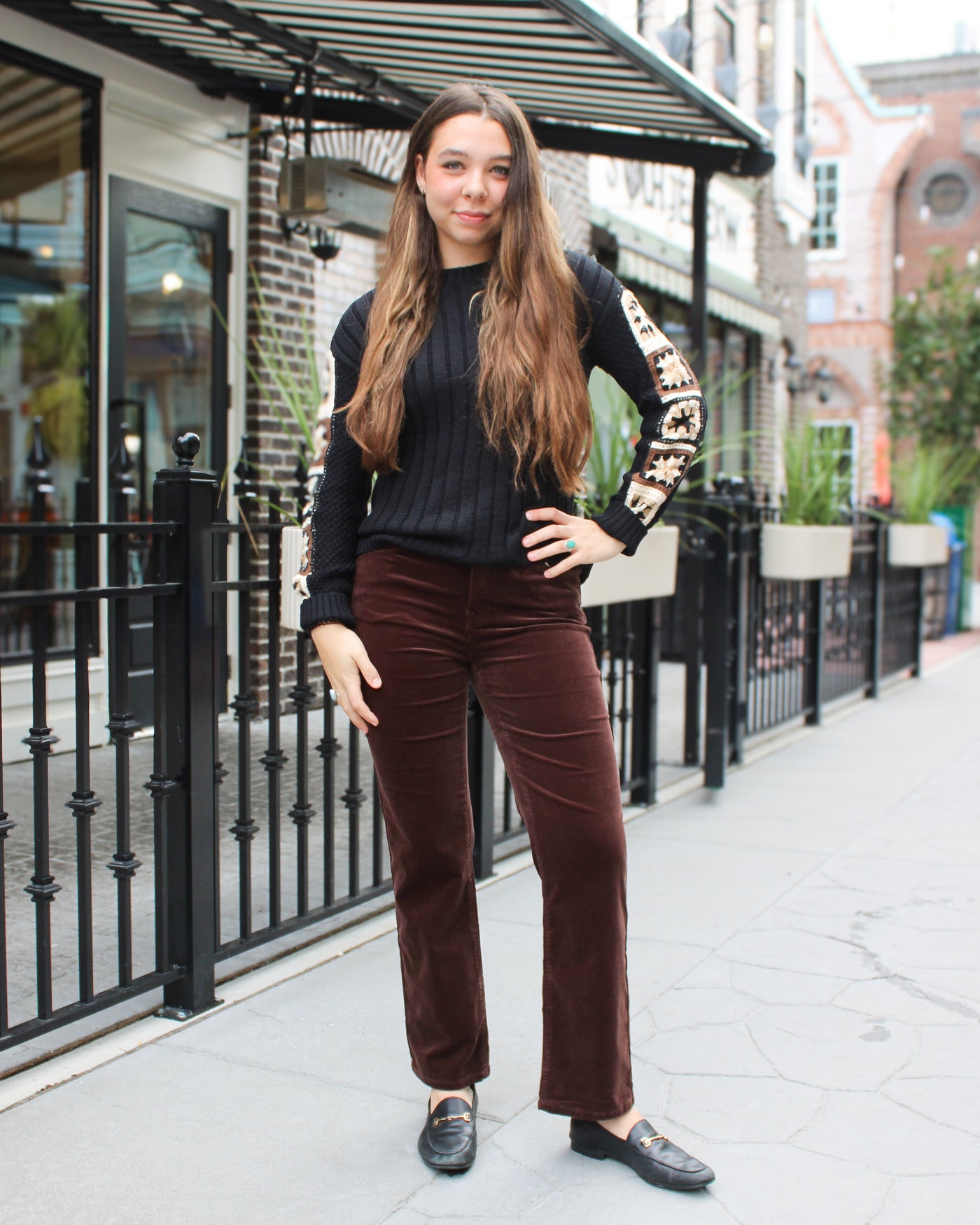 Crochet Sleeve Sweater