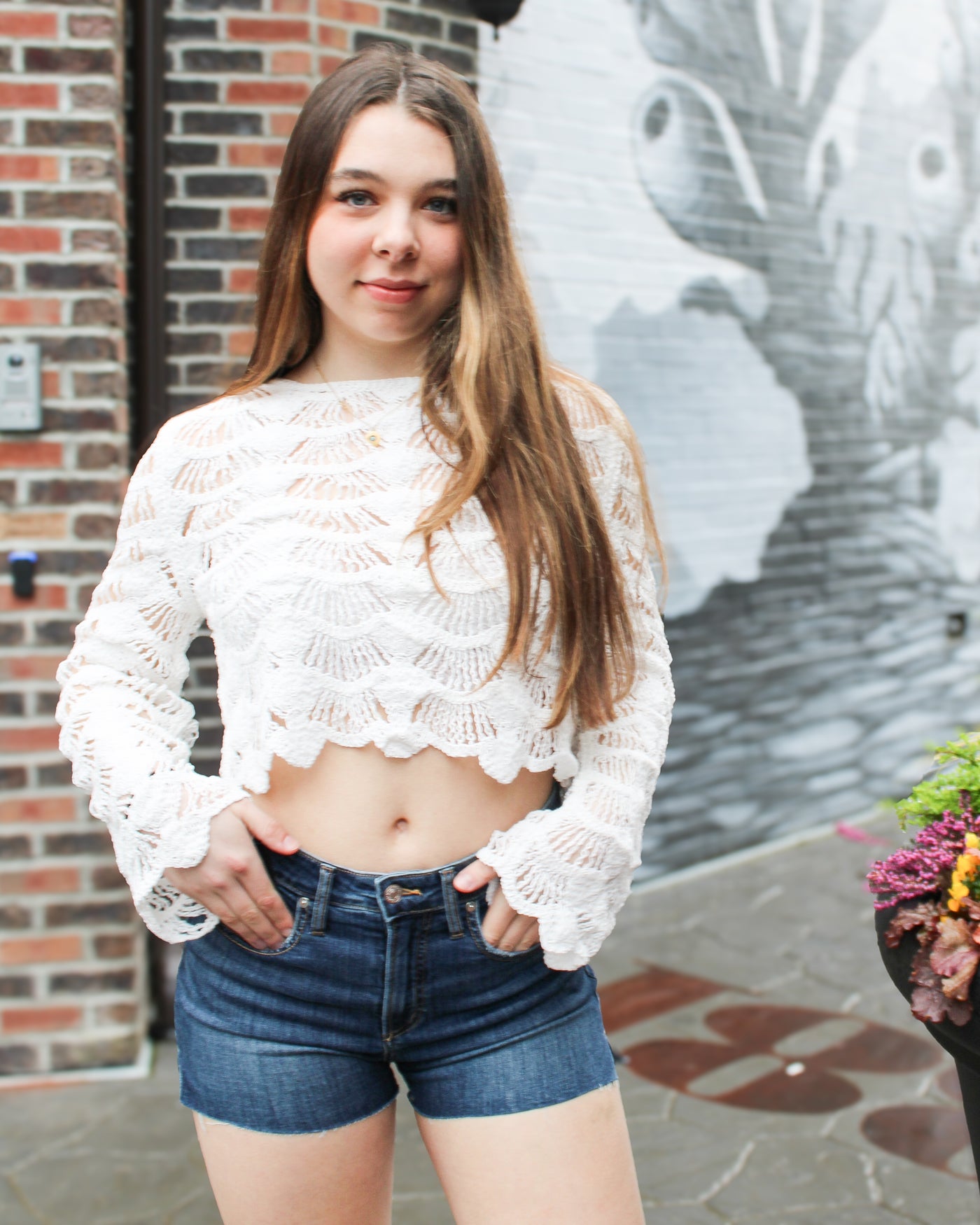 Maura Crochet Pullover