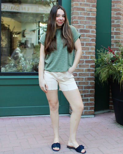 Audrey Girlfriend Roll-Up Shorts
