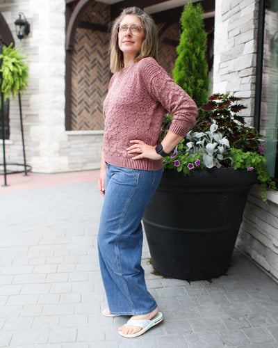 Wide Leg Stretch Jeans