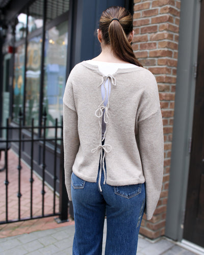 Reversible Tie Knit Sweater