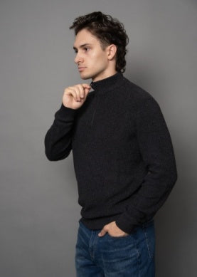 Mock Neck 1/4 Zip Sweater