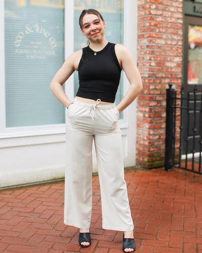 Merry Linen Drawstring Pants
