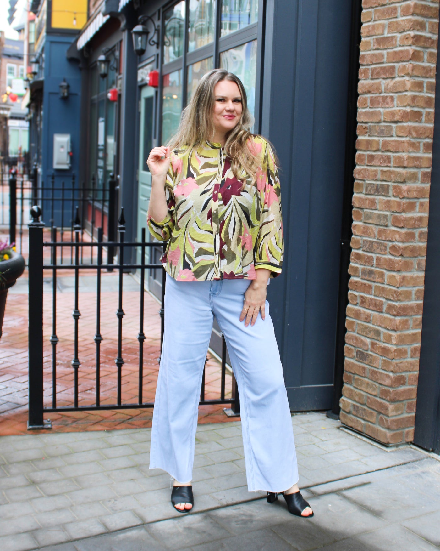 Flowy Dolman Sleeve Blouse
