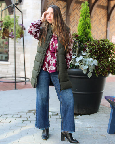 Dalcon Long Puffer Vest