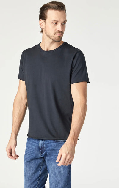 Raw Edge Crew Neck T Shirt