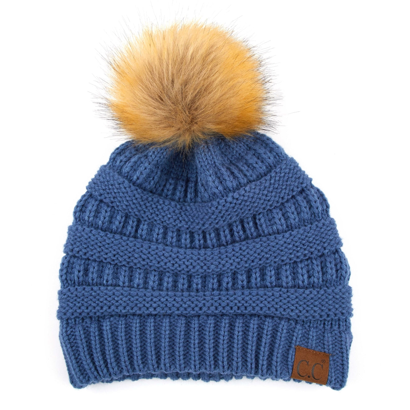 CC Tan Pom Beanie