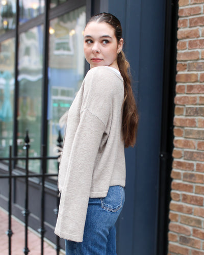 Reversible Tie Knit Sweater