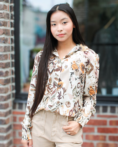 Autumn Floral Blouse