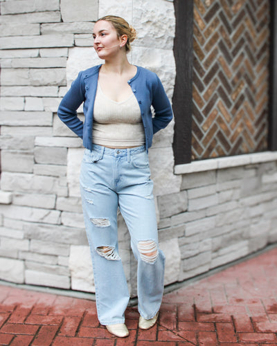 Calista Crew Neck Cardigan
