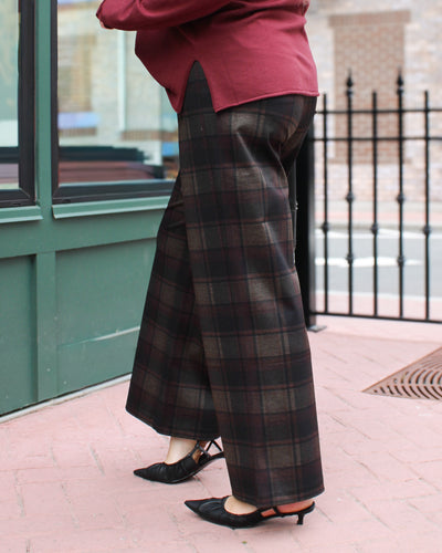Printed Pull On Wide Leg Pant