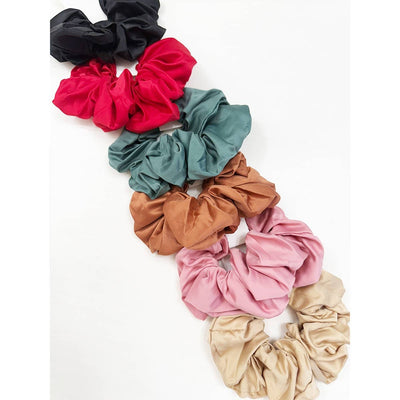 Matte Satin Fabric Hair Scrunchie