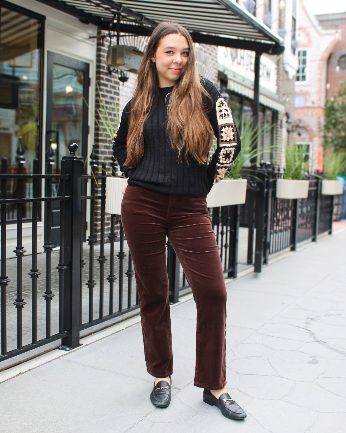 Corduroy Straight Leg Pant