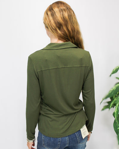 Soft Knit Button Down