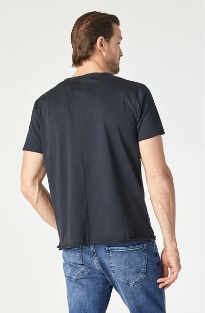 Raw Edge Crew Neck T Shirt