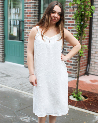 Lined Pleat Dress