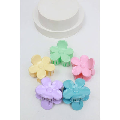 Flower Mini Hair Claw Set