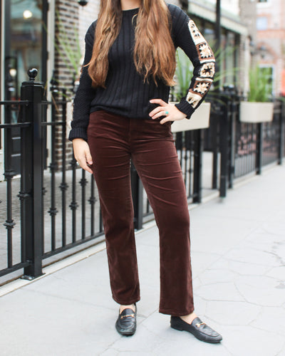 Corduroy Straight Leg Pant