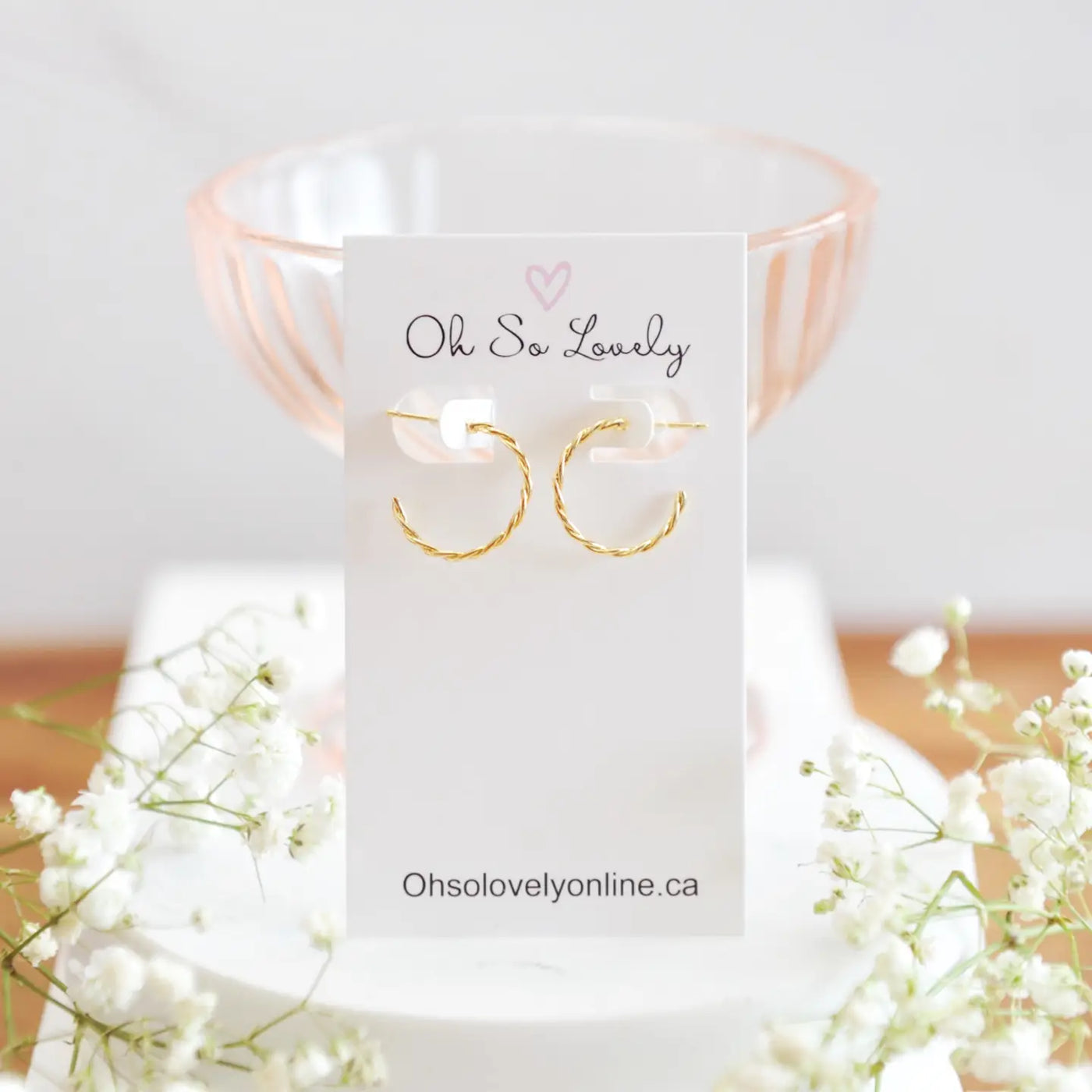 Willow Twist Hoop Earrings