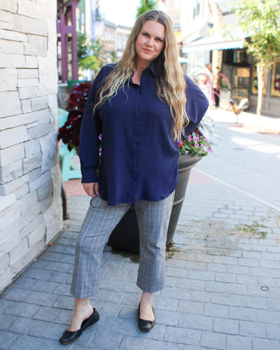 Woven Flowy Raglan shirt