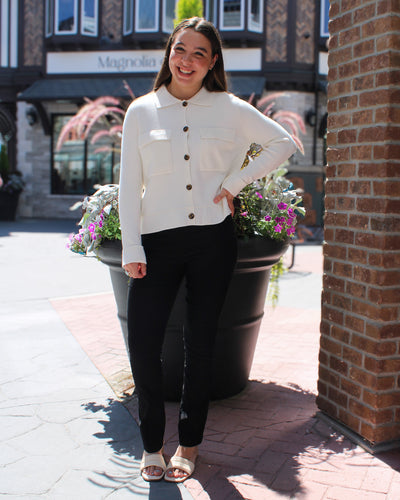 Double Knit Sweater Cardigan