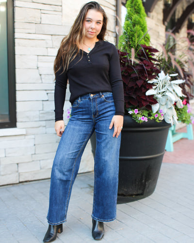 Henley Top with Buttons