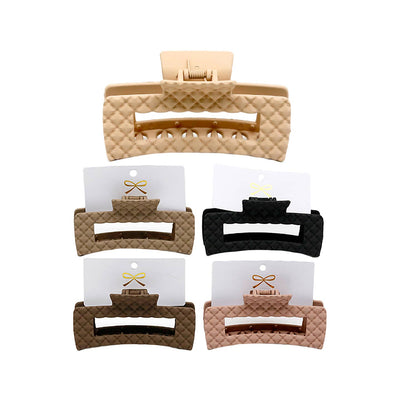 Diamond Embossed Hair Claw