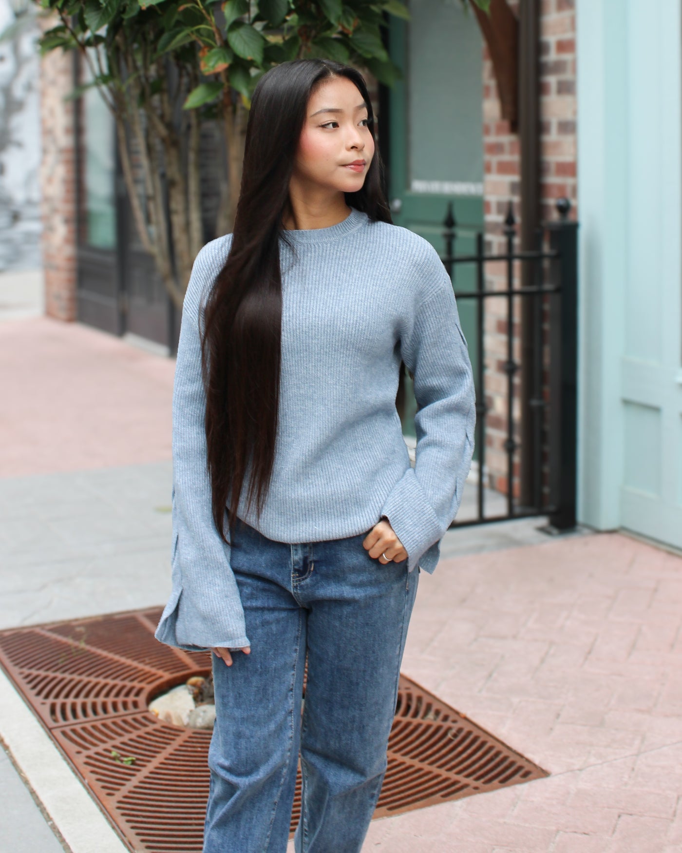 Cables Detail Sweater