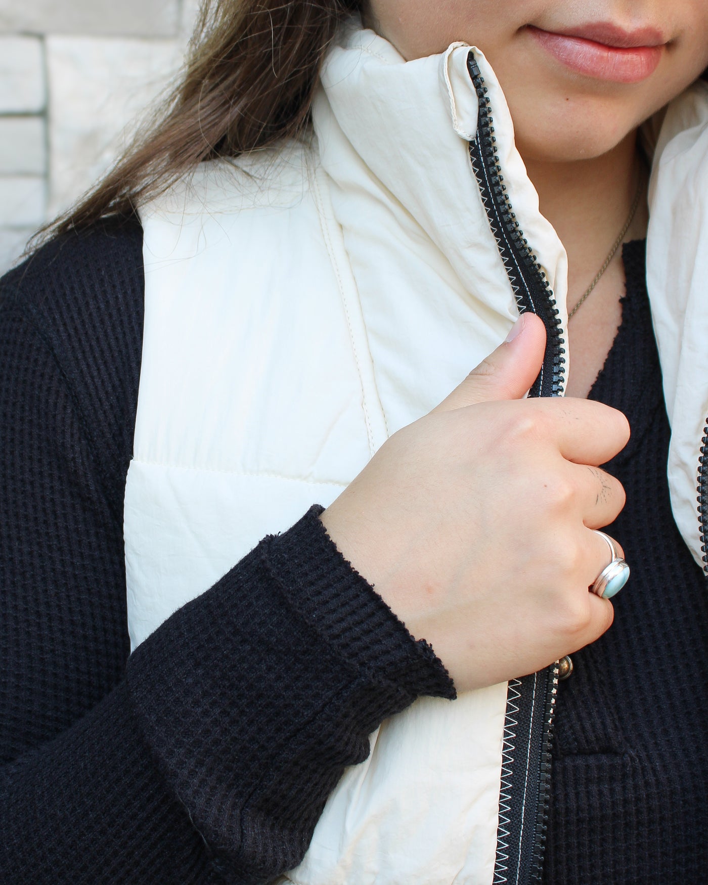 Zip Front Quilted Vest
