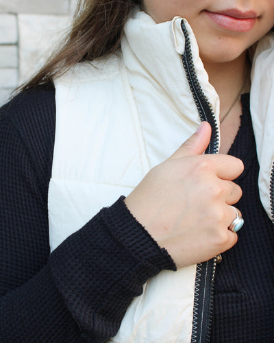 Zip Front Quilted Vest