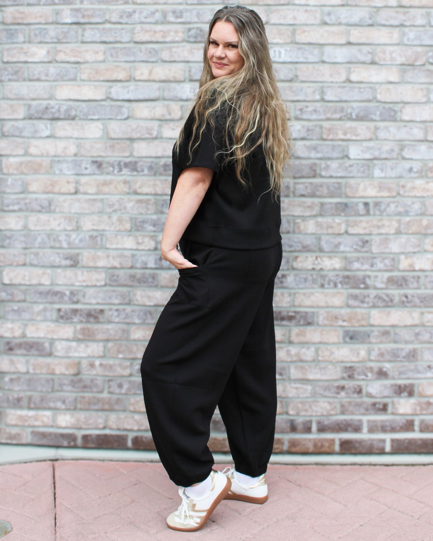 Jan Soft Knit Barrel Jogger