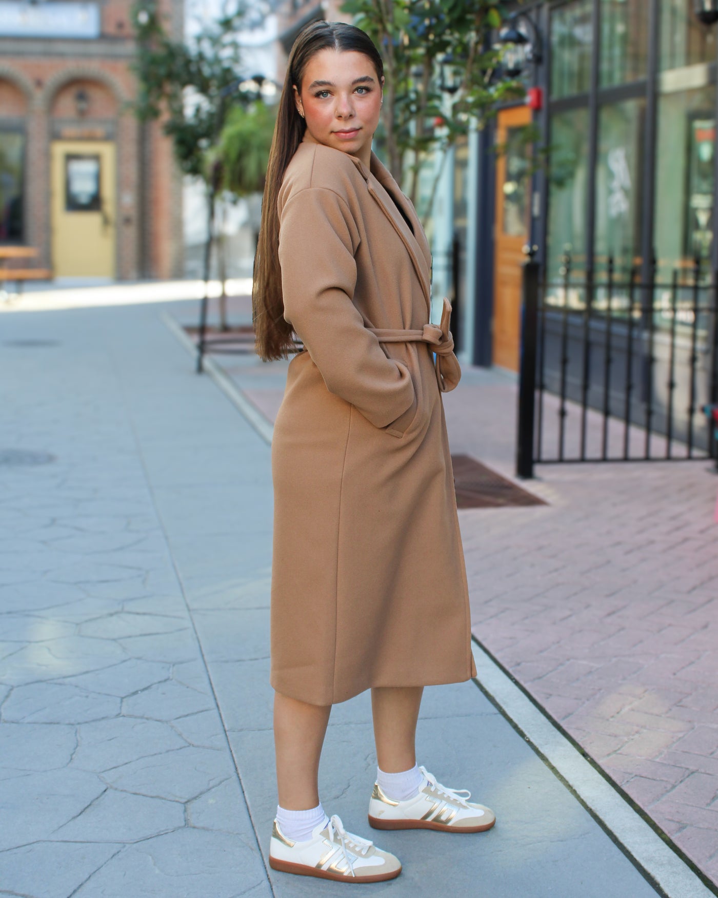 Jannet Belted Long Coat