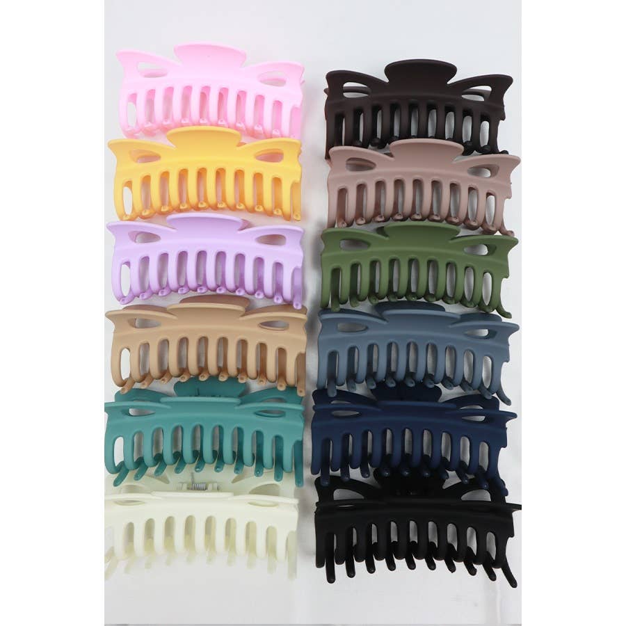 Matte Butterfly Shape Jumbo Hair Claw