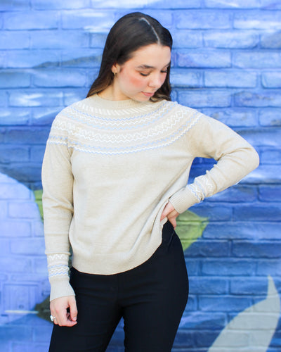 Raglan Jacquard Sweater